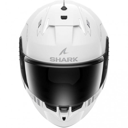 SHARK HELMET SKWAL i3 BLANK SP White Silver Anthracite CASCO CON LUCI A LED INTEGRATE - Img 2