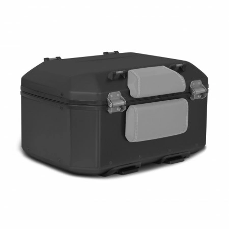 BAULETTO VALIGIA ALLUMINIO SHAD TERRA TR55 55 LITRI TOP CASE BLACK EDITION NERO - Img 6