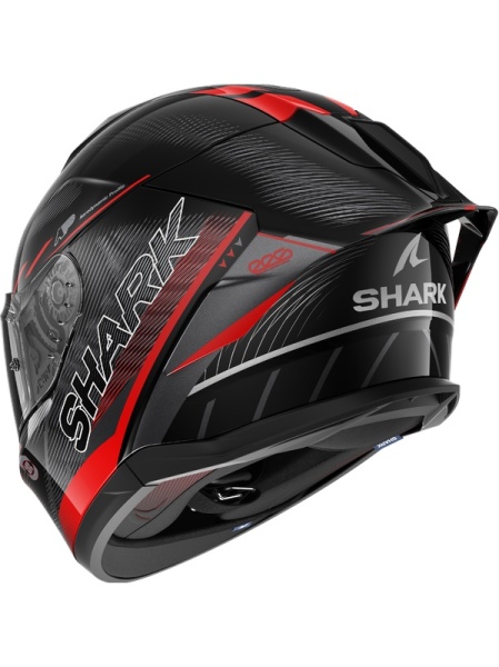 CASCO MOTO INTEGRALE SHARK SKWAL CUP SPEED-TECH Black Red Anthracite KRA - Img 2