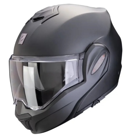 Casco Modulare Scorpion Exo-Tech Evo Pro Solid Nero Perla Opaco