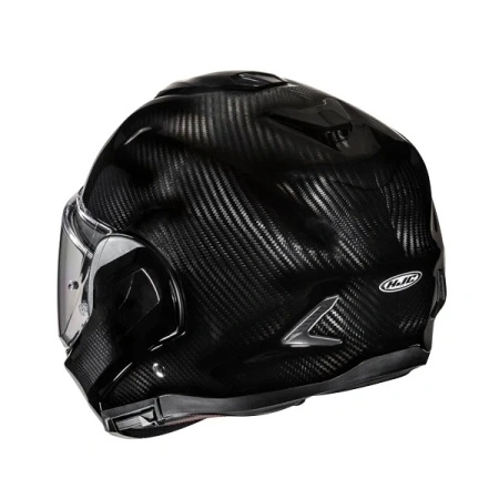 Casco Modulare mentoniera a rotazione HJC F100 Carbon Nero LUCIDO F 100 - Img 2
