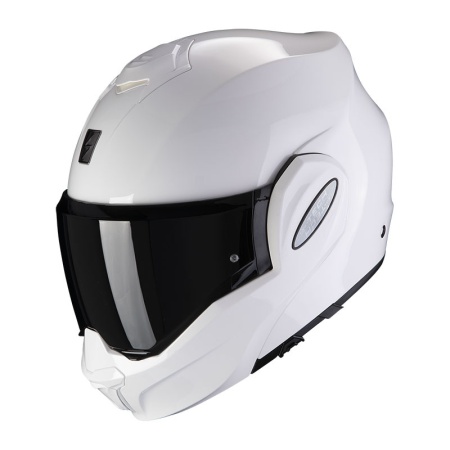 Casco Scorpion EXO Tech Evo Solid bianco - Img 2