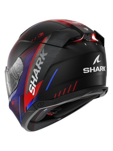 CASCO SHARK SKWAL i3 SPEED-TECH Mat Black Red Blue KRB - Img 3