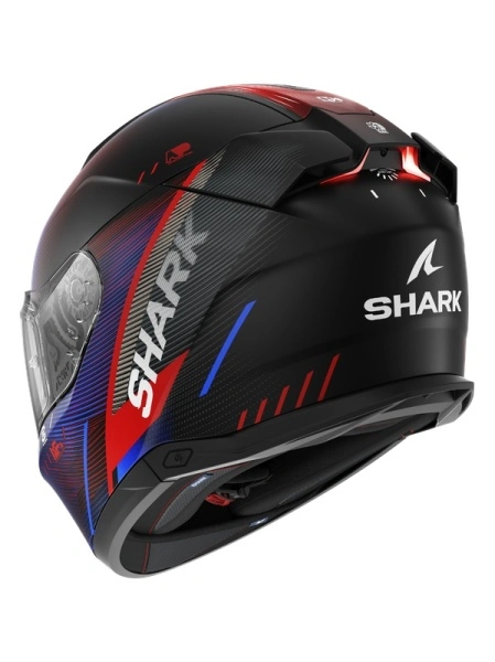 CASCO SHARK SKWAL i3 SPEED-TECH Mat Black Red Blue KRB - Img 3