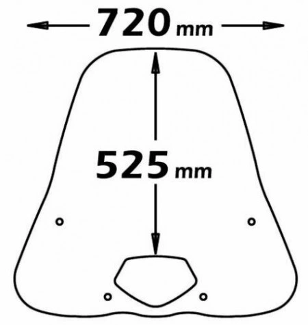 ISOTTA KIT PARABREZZA CLS118 +ATTACCHI HONDA SH 125 150 2005 2006 2007 2008 2009 - Img 2