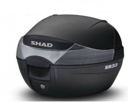 SHAD SH33 BAULETTO 34 LT COVER CARBON CON PIASTRA UNIVERSALE MOTO E SCOOTER
