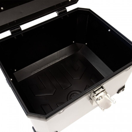 E-BIKERS X-PLOR - TOP CASE BAULETTO VALIGIA ALLUMINIO LOOK 38 LT SCOOTER MOTO - Img 3