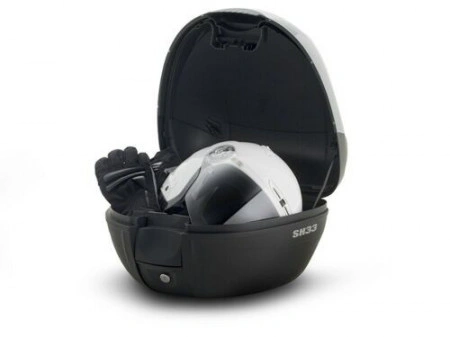 SHAD SH33 BAULETTO 34 LT COVER CARBON CON PIASTRA UNIVERSALE MOTO E SCOOTER - Img 2
