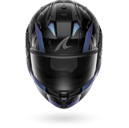 CASCO SHARK D-SKWAL 3 STREETRUSH Black Green Chrome KGU - Img 3