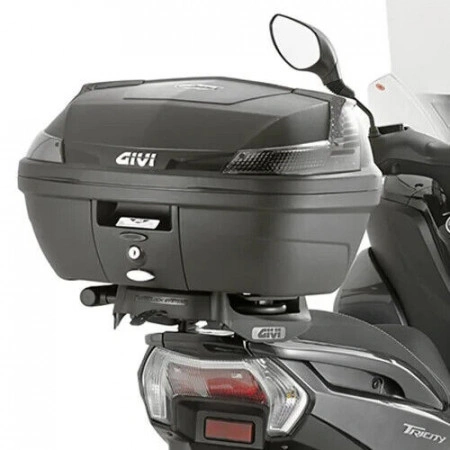 GIVI B47 BLADE TECH BAULETTO MONOLOCK 47 LT CATADIOTTRI FUMÉ COMPRESO PIASTRA - Img 3