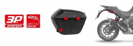 SHAD COPPIA VALIGIE LATERALI SH23 NERE SH 23 SIDE CASES - Img 4
