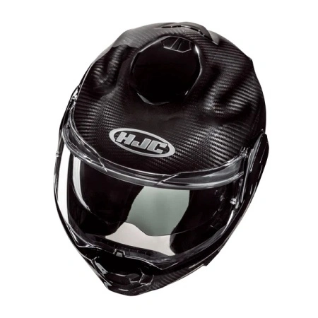Casco Modulare mentoniera a rotazione HJC F100 Carbon Nero LUCIDO F 100 - Img 3