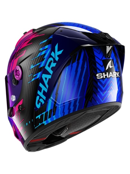 Casco Shark AERON EDGY Carbon Blue Chrom - Img 3