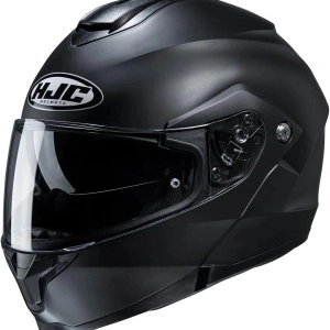 CASCO HELMET MOTO MODULARE HJC C91N SEMI FLAT BLACK NERO OPACO