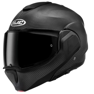 Casco Modulare mentoniera a rotazione HJC F100 Carbon Nero OPACO F 100 - Img 3