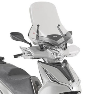 GIVI 6114 DT + D6114KIT KIT PARABREZZA SCHERMO SU STAFFE ORIGIN KYMCO 300 AGILTY