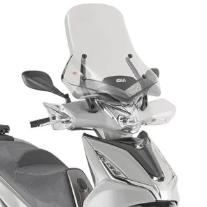 GIVI 6114 DT + D6114KIT KIT PARABREZZA SCHERMO SU STAFFE ORIGIN KYMCO 300 AGILTY
