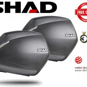 KIT VALIGIE LATERALI BAULETTI MOTO SHAD SH36 CARBON SIDE CASES
