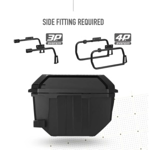 SHAD COPPIA VALIGIE LATERALI MOTO TR27 NERE 3P 4P SYSTEM - Img 2