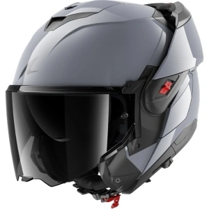 SHARK OXO CASCO MODULARE FLIP BACK OXO DARK SHADOW Gun Silver