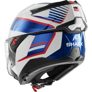 SHARK OXO CASCO MODULARE FLIP BACK SIKTER White Chrome Blue - Img 2