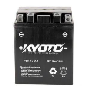 BATTERIA YB14L-A2 YB14ALA2 KYOTO SLA PRECARICATA SENZA ACIDO PRONTA PER L'USO