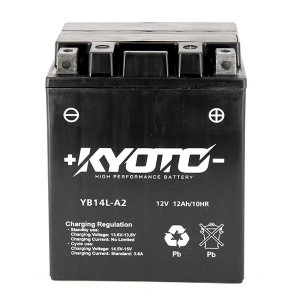 BATTERIA YB14L-A2 YB14ALA2 KYOTO SLA PRECARICATA SENZA ACIDO PRONTA PER L'USO