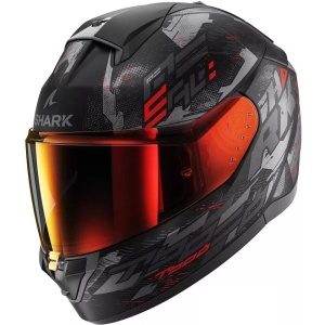 CASCO INTEGRALE SHARK RIDILL 2 MOLOKAI VISIERA INTERNA FUME + VISIERA IRIDIUM - Img 2