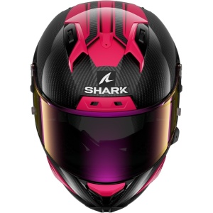 Casco Shark AERON CARBON SKIN Carbon Violet Blue - Img 2