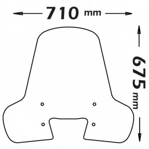 CLS4189 KIT PARABREZZA PARAVENTO ISOTTA PIAGGIO MEDLEY 125 150 DAL 2020 - Img 2