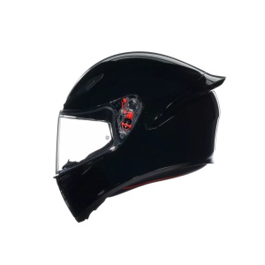 AGV K1 S BLACK NERO GLOSSY CASCO MOTO INTEGRALE E2206 CINTURINO AD ANELLI - Img 4
