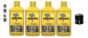 BARDAHL XT4-S C60 10W60 OLIO MOTO SINTETICO RACING + FILTRO OLIO HF204