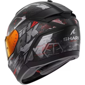 CASCO INTEGRALE SHARK RIDILL 2 MOLOKAI VISIERA INTERNA FUME + VISIERA IRIDIUM - Img 3