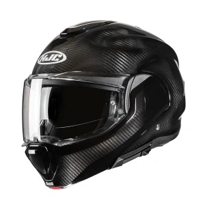 Casco Modulare mentoniera a rotazione HJC F100 Carbon Nero LUCIDO F 100 - Img 4