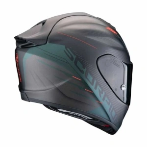 Casco Scorpion Exo-1400 Evo 2 Luma Nero Opaco Verde - Img 3