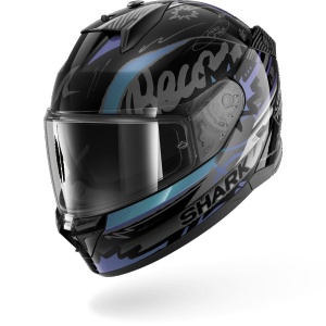 CASCO SHARK D-SKWAL 3 STREETRUSH Black Green Chrome KGU