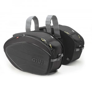 GIVI EA100C COPPIA BORSE MOTO LATERALI SOFFICI EASY BAG 28/35 LT ESTENDIBILI