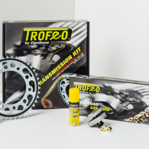 KIT TRASMISSIONE CATENA CORONA PIGNONE TROFEO HONDA XLV TRANSALP 600 700