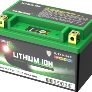 Batteria al litio Skyrich HJTX14H-FP (con spia di carica) compatibile YTX14-BS