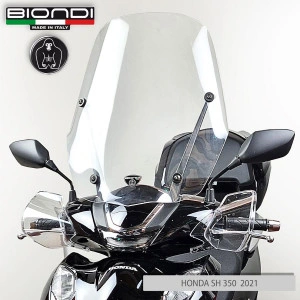 BIONDI LASTRA PARABREZZA HONDA SH 350 2021 2022 2023 SU ATTACCHI ORIGINALI