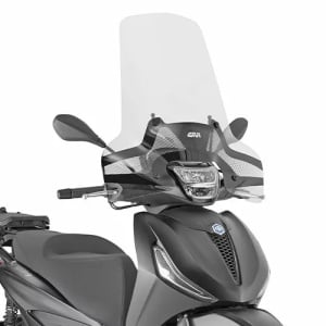 GIVI KIT PARABREZZA ALTO PIAGGIO BEVERLY HPE 300 400 5621A+Attacchi A5616A