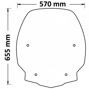 SC4527 PARABREZZA CON SERIGRAFIA ANTI REFRAZIONE SOLARE HONDA SH 125 150 350 dal 2020 in poi - Img 4