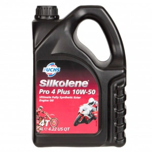 4 LITRI OLIO MOTO RACING SILKOLENE PRO 4 XP 10W-50 100% SINTETICO