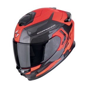 Casco integrale EXO-GT SP AIR - Flex Nero/Rosso Neon in fibra di carbonio