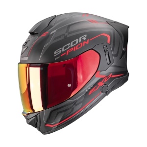 Casco SCORPION EXO-530 AIR SLOPE Matt Black/Red Casque Helmet EXO 530