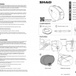 SHAD E48 COPPIA BORSE SEMIRIGIDE MOTO ESPANDIBILI DA 46 A 58 LITRI - Img 7