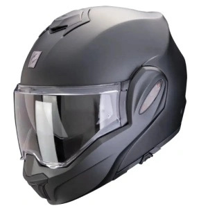 Casco Modulare Scorpion Exo-Tech Evo Pro Solid Nero Perla Opaco
