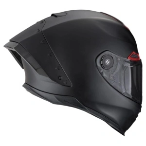 CASCO SCORPION EXO-RACE AIR SOLID Nero opaco-Rosso - Img 2