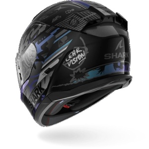 CASCO SHARK D-SKWAL 3 STREETRUSH Black Green Chrome KGU - Img 2