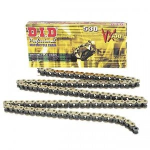CATENA TRASMISSIONE DID X-RING PASSO 50 VX 530 530VX 120 MAGLIE ORO G&B X MOTO